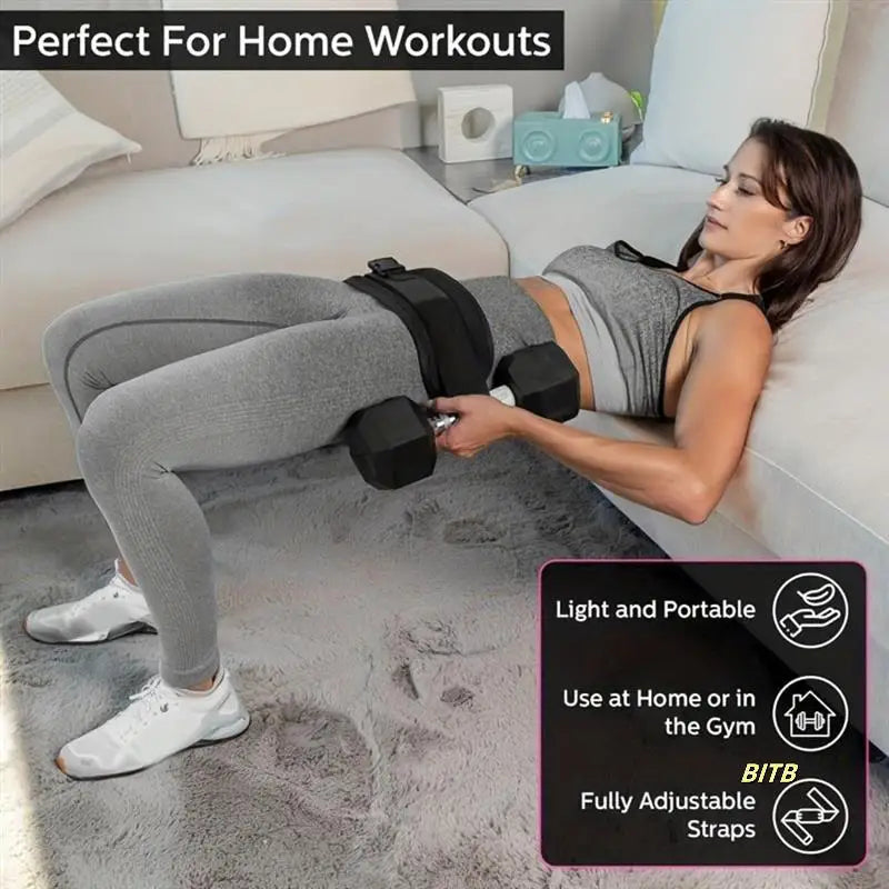 Hip Thrust Belt Portable Adjustable Glute Trainer
